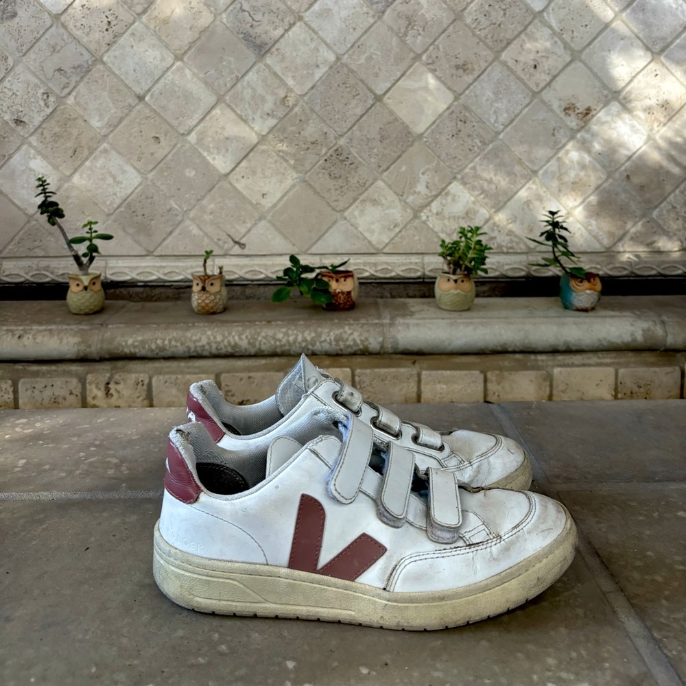 Pink Velcro Veja Sneakers (8)